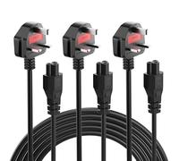 CYD 9.8FT Long 3 Prong TV Power Cord, NEMA 5-15P to C5 (Mickey Mouse) Power Cord Cable Compatible with LG LCD LED Smart TV 39LN5700 47LB6100 50LN5200 60LN5400 65LB6190, 3Pack