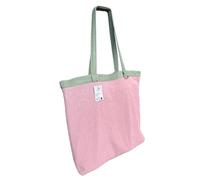 CYD Trendy Tote Bag for Women, Cute Beach Bag, Soft Summer Beachy Tote with Reversible Two Tone Design, Lightweight Vacation Purse for Resort Pool Looks, Aesthetic Tote for Travel Outfits