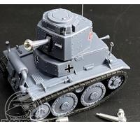 CYD014 Q Edition Meng WWT-011 Tank Model 38T Armored Metal Gun Tube Casing Kit