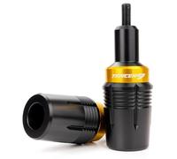 CYDJML Crash Pad Motorcycle Frame Sliders Crash Protector Falling Protection For Tracer 9 GT 2025 Tracer 9GT 2021-2025 Tracer 900 GT Frame Anti-Collision Fall Protection(Gold,X-1)