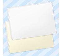 CYDPrinting A6 Postcards Blank Plain White/Cream Heavyweight 250gsm Competition Entry Cards (White, Pack of 100)