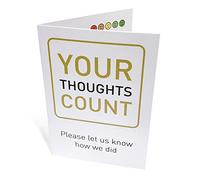 CYDPrinting Customer Comment Cards Feedback Survey Questionnaire Satisfaction Opinion (Pack Quantity 100)