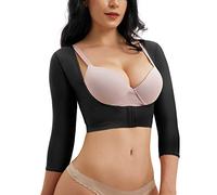 CYDREAM Women Upper Arm Shaper Post Surgical Shapewear Compression Sleeves Top Posture Corrector Body Shaper - black - XXX-Large