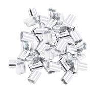 CYDZSRA 100 Wire Rope Aluminum Sleeves Set for Efficient Usage in Heavy Duty Projects Wire Rope Aluminum Sleeves are Easy to Just to Lock Both Ends of by Vise Or Pliers