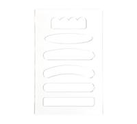 CYDZSRA Acrylic Grab Handle Router Template Suitable for Anyone Seeking 6 in 1 Cutting Board Handle Template Tools in Woodworking Acrylic Router for Cutting Board