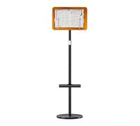 CYDZSRA Adjustable Wooden Standing,60cm-180cm,Shelf,Round Weighted Base | Minimal Space Requirement Easy To Relocate Lightweight With Heavy Base For Books Sheet Music Tablet Laptop