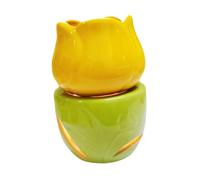CYDZSRA Ceramic Oil Diffuser Tealight Candle Holder Enhances Interior Ambience With Unique Flower Shape Essential Oil Burner Essential Burner Tea Light Candle Holder