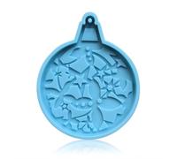 CYDZSRA Christmas Silicone Resin Mold Non-Stick Molds Xmas Themed Snowflake Mould School Craft Casting Moulding Utensils, Type 4