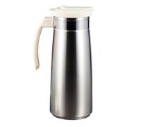 CYDZSRA Cold Kettle Juice Milk Drink Barrel Drinkware for Summer Time Refreshments with Wide Mouth and Attractive Large Kettle Ice Tea Coffee Maker Jug Pitcher, White, 9.5x23.5cm