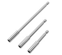 CYDZSRA Durable Practical Socket Driver Drill Extension Nut Bar Set 1 Set 3Pcs Chrome-Vanadium Steel 1/4inch Impact Drivers and Hand-held Drivers Nut Extension Bar