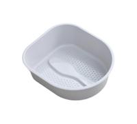 CYDZSRA Effective Foot Bath Basin For Foot Soaking Relaxation High Capacity Meets All Family Needs Bath Tub Made Of PP Massage Basin For Elderly, Gray, 38.5x33x11.5cm