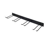 CYDZSRA Efficient Garage Organization Storage Shovel Rake Hanger Sturdy Broom Holder for Long Term Tool Usage Garden Tool Rack Yard Organizer Broom Holder, Black, 93x8x25cm