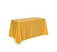 CYDZSRA Event Table Drape Office,Plain Weave Golden,Square 1.2x1.8m | Effortless Setup For Any Venue Wrinkle Resistant Fabric Available In Red White For Professional Look