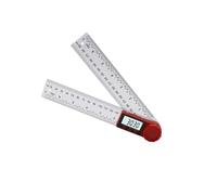 CYDZSRA Flexible Usage Electronic Protractor Digital Angle Steel Ruler Goniometer Ruler Any Project Suitable for Various Occasions Such As Measuring Musical, Red, 0-200mm