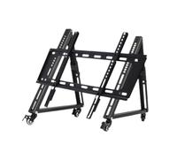 CYDZSRA Floor Stand Cart For Flat Curved Screens Designed With Mobility And Easy Installation Exhibitions Or Stages Stable Rolling TV Mount With Wheel Multifunction
