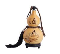 CYDZSRA Hanging Rope Wine Gourd Practical and Decorative Piece for All Occasions Wine Gourd Outdoor Portable Water Bottle Gifts Birthdays Dried Water Bottle with Lid Ornament