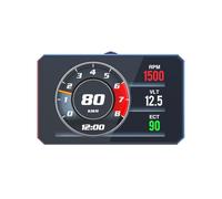 CYDZSRA Head Up Digital Provides Vehicle Speed Engine Coolant Temperature Voltage Data Driving Time Low Voltage Overheat Fault Code Alarms Overspeed Alarm Engine Fault Code Alarm