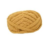 CYDZSRA Knit Cozy Blankets with Chunky Wool Yarn Various DIY Activities At Home Offering Unique Texture Comfortable Crocheting Cushion Rug Making Tapestry Hand Knit, Ginger Yellow, 25.6 m