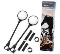 CYDZSRA Long Stem Bike Mirror Adjustable Rear View Universal Soft Tube | Zero Complexity Installation Just Attach And Go Clear Anti Glare View For Left Right Side Safety
