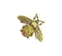 CYDZSRA Magnetic Pin Keeper with Unique Bee Addition to Any Sewing Kit As Gift for Crafting Enthusiasts Embroidery Multipurpose Needlework Pin Keeper Accessories, Gold, 4.7x3.5cm