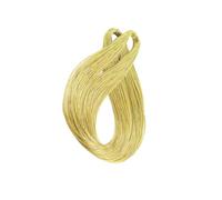 CYDZSRA Metallic Cord Jewelry Thread 100m String Durable Crafting Supplies for Creative Gift Wrapping And Unique Decor Tags Hanging Thread Cord String Wrap, Light Gold