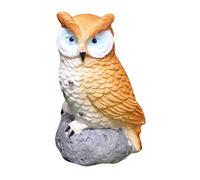 CYDZSRA Miniature Owl Figurines Charming Decorations Tiny Resin Ornaments Choice For Unique Creative Projects Miniature Owl Figurines Fairy Garden Accessories, Brown, 3.3x2.7x5.5cm