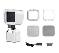 CYDZSRA Portable Desktop Extractor Hood With 2 Gears Mode Strong,White