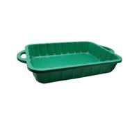 CYDZSRA Premium Oil Drip Pan Rectangle Heavy Duty Leakproof Automotive Repair Tool For Oil Change Maintenance Auto Repair Receiving Basin Waste Pan Durable, Green, 50x39cm