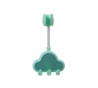 CYDZSRA Shower Holder Plastic Bathroom Shower Bracket Buckle Replacement Sticky Waterproof Nozzle Base Fixed Stand, Light Green