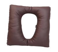 CYDZSRA Thick Padded Bathroom Attachment for Seniors Soft Commode Seat Cushion with Premium PU Leather Toilet Seat Cover Camping Toilet Cushion Chair Cover Soft , Coffee , 42x42x8cm