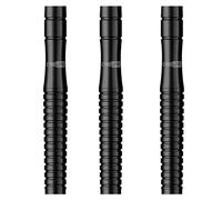 CyeeLife 3 Pcs 90% Tungsten Soft Tip Dart Barrels, 2BA Thread Curved Black for Electronic Dart Board,Black 14g