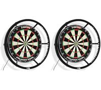 CyeeLife 360° Combinable Dartboard Light, 6-Panel LED Shadowless Illuminator for Professional Darts Setup Home/Bar (Pack of 2)