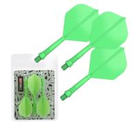 CyeeLife Integrated Dart Shaft and Flights Standard Shape,Dart Accessory Black/Red/Blue/Green/Yellow (Green-2BA)