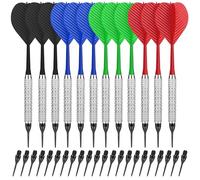 CyeeLife Plastic Tip Darts,12pcs Soft Darts Set with 100 Plastic Tips for Electronic Dartboard
