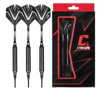 CyeeLife Soft tip Darts Set with Brass Barrel,Professional Darts Plastic Tip,Aluminum/PC Shafts + 6 Flights + 30 Soft Tip + 20 O Ring + 2 Flight Protectors + 1 Dart Case for Electronic DartBoard