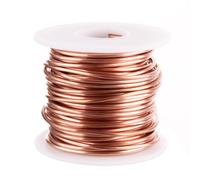 CYEER 1 Roll 12 Gauge Soft Copper Wire, 2mm x 22m Copper Coil Wire for DIY Craft, Spool Pure Copper Wrao for Jewelry Making Beading Garden Plants Motor Transformers Inductors loudspeakers