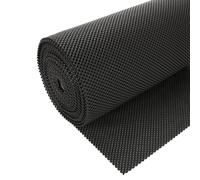 CYEER 1 Roll Non Slip Mats, Black Anti Slip Pads, Cuttable Waterproof PVC Non Slip Matting Roll Anti Slip Matting Drawer Liners for Shop, Home, Office-0.4M x 10M
