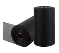 CYEER 2-Pack Fiberglass Insect Mesh Roll 30cm x 20m, Black Fly Screen Mesh for Windows and Vents, 18 x 16 Mesh Insect Screen for Soffit Vents and Roof Protection