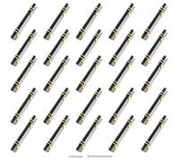 CYEER 20 Pack Black Cupboard Handles 128mm Hole Center Stainless Steel T Bar Cabinet Handles, Black Kitchen Cabinet Handles for Kitchen Bathroom Drawer Furniture Pulls Overall Length:200mm