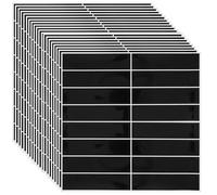 CYEER 20 Pack Black Sticky Wall Tiles for Kitchen, 3D Peel and Stick Wall Tiles Brick Effect, Heat Resistant PET Self Adhesive Wall Tiles for Bathroom Splashback, 30x30cm, 3D Texture
