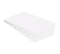 CYEER 6 PCS ABS Plastic Sheet, 400x300x1.5mm White Plastic Board Building Model DIY Crafts Panel Blank Yard Signs Poster Board Garden for Offices