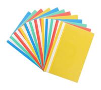 CYEER 96 Pcs A4 Project Folder Plastic Wallets Project Folders Presentation Folders A4 Report Document Files Folders Organiser Holder with Clear Cover and 2 Prongs, 4 Colours