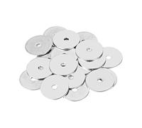 CYEER M4 Washers, M4 x 25mm Washers, 304 Stainless Steel Flat Penny Washers Thickness 1.5mm, Large OD Plain Wide Round Repair Washers for Screws Bolts