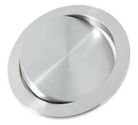 CYEZHKIIJ Built in Countertop Trash Can, Flap Lid Bin，Balance Cover, Garbage Rotating Top Built-In Stainless Steel Round Waste Bin(M)