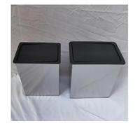 CYEZHKIIJ Built in Countertop Trash Can, Flap Lid Bin，Kitchen Built-In With Swing, Square Recessed Counter Top Cover(Black,8.9 * 6.3in)