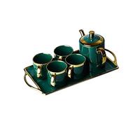 CYEZHKIIJ Espresso Cups Set, Coffee Mugs,Ceramic Tea Nordic Phnom Penh Green Cup Pot Tray Water Ware Bar Decoration Household Kitchen Supplies Drinkware