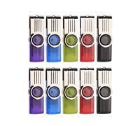 CYF-101 100 PACK - Fold USB 2.0 Flash Drive Jump Thumb Memory Stick Storage Pen Real Capacity u disk (100 PACK - 256MB, Multicolor)