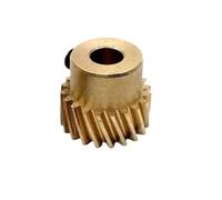 CYFANG 0.5 Module Brass Helical Gear 45 Degree Left Hand Rotating 0.5M Staggered Pinion 90 Degree Angle Driver Gearbox Gear cylindrical pinion(30T 6MM BORE)