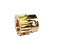 CYFANG 0.5 Module Copper Worm Gear 0.5M Turbine Worm Pinion 5mm Teeth Thick Turbine Gear cylindrical pinion(15T 3mm BORE)