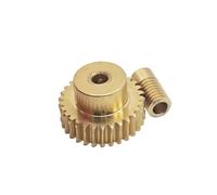CYFANG 0.5 Module Worm Gear Set 1:20 Reduction Ratio 4mm Bore 0.5M 20T Turbine Worm Gear cylindrical pinion(8mm oD 3mm bore rod)